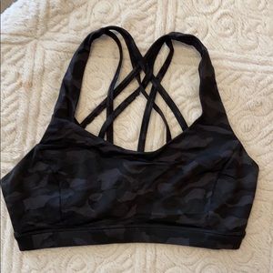 Lululemon Camo Strappy Sports Bra